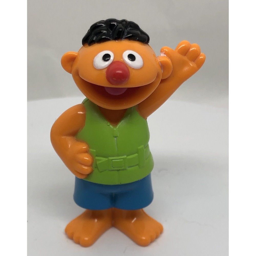 Sesame‎ Street Rub A Dub Ernie Bath Time Doll Tub Toy Figure Vintage 2.5" Figure